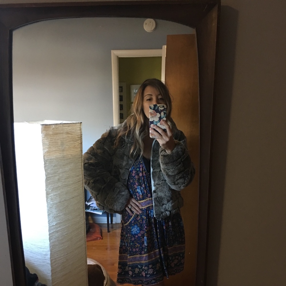 100% Rabbit Fur short coat - Picture 4 of 5